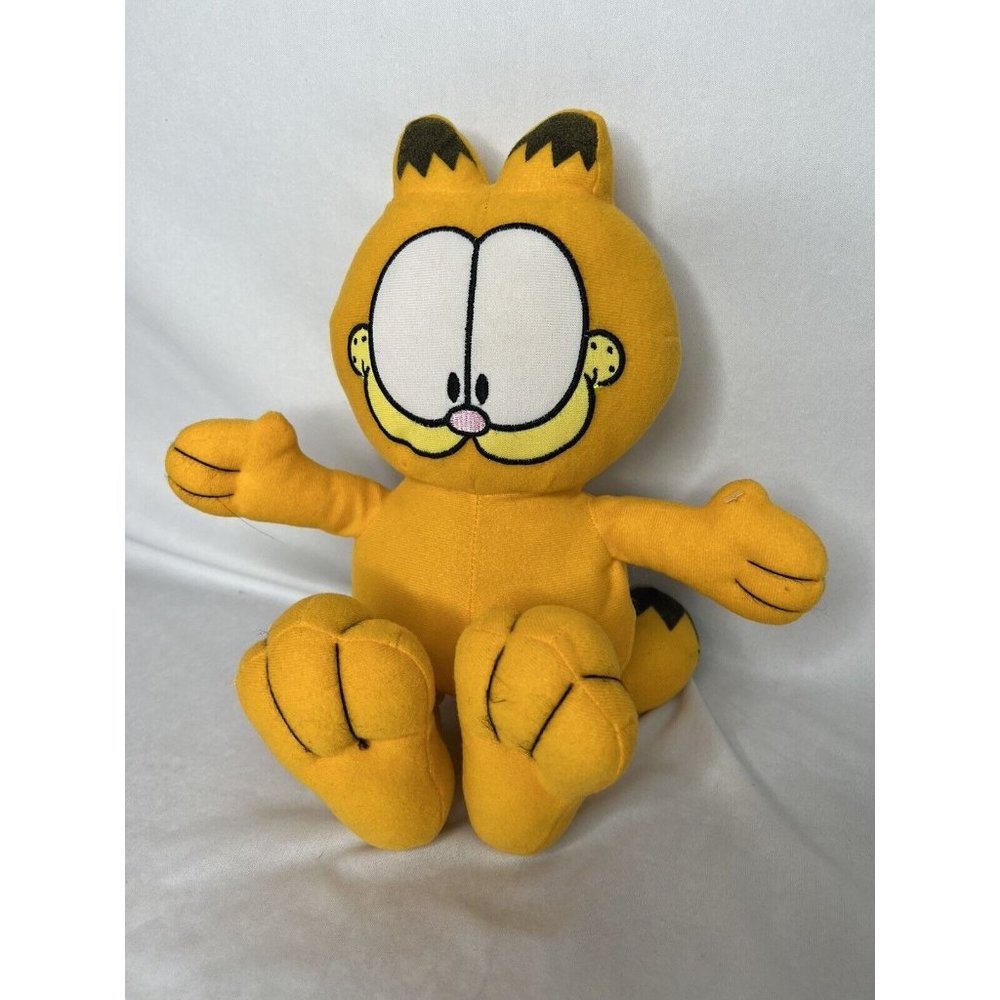 Toy Factory Garfield Odie Garfield Plush Stuffed 14” Orange Cartoon Cat